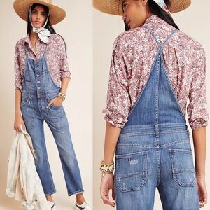 Pilcro The Painters Denim Overalls Anthropologie size 29